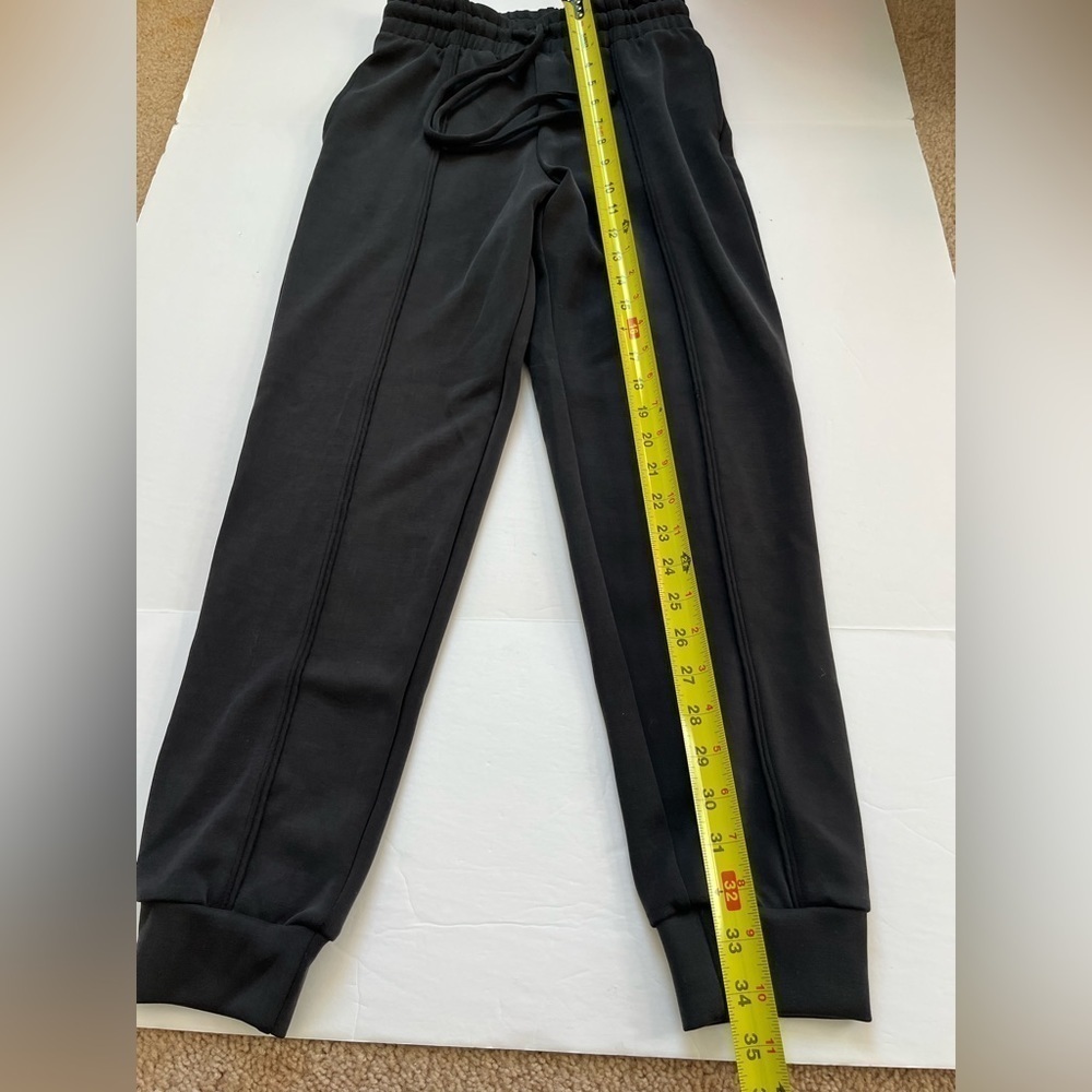 Nux Los Angeles Size XSmall Sleek Fabric Black Jogger Sweatpants - Picture 3 of 9